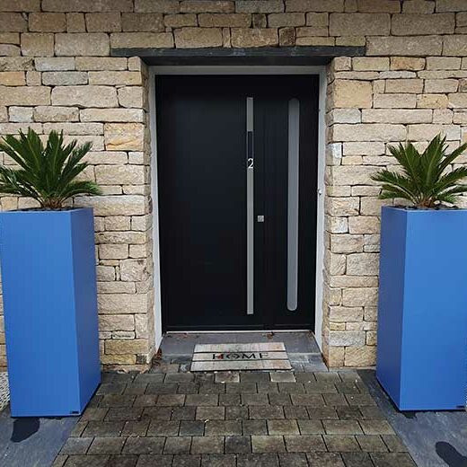 Jardinières colonnes en fibre ciment sur mesure