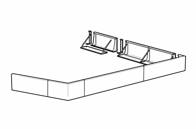 MURET EN L - STEELAB SML