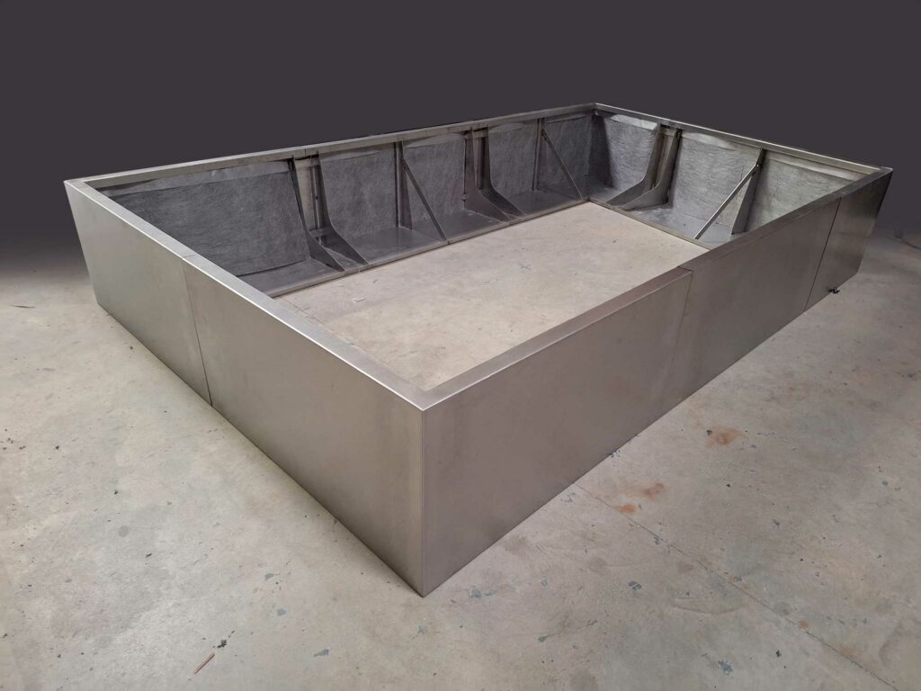 STEELAB SML murets en L en inox brossé