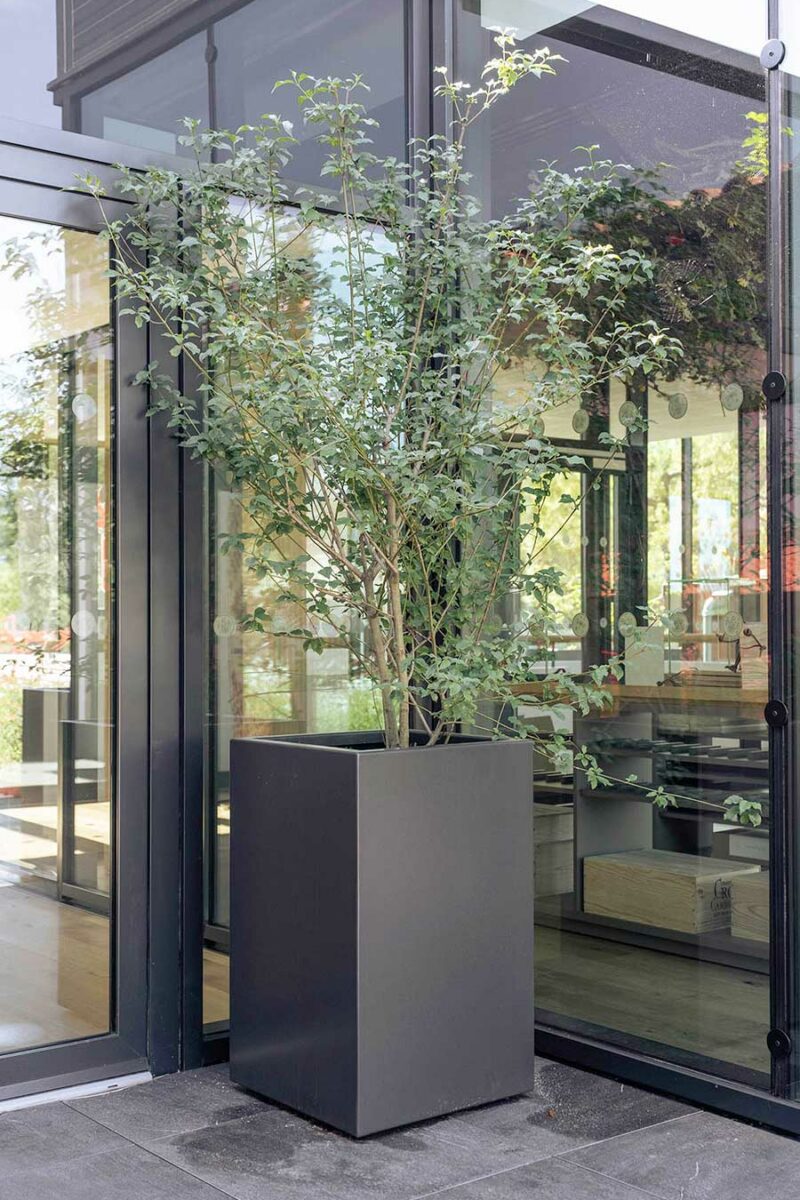 Jardinière colonne STEELAB SAS en Aluminium soudé - sur mesure et made in France