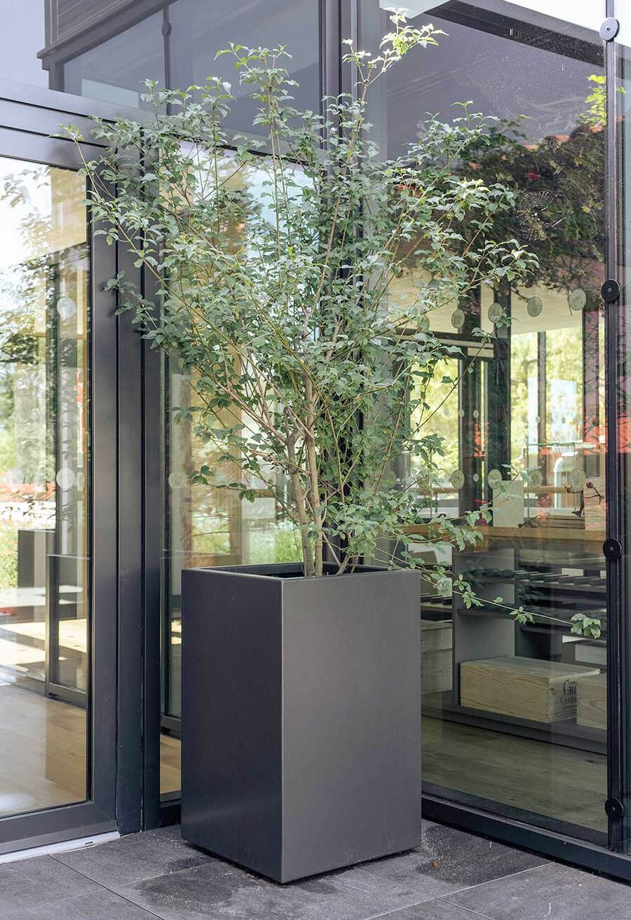 Jardinière colonne STEELAB SAS en Aluminium soudé - sur mesure et made in France