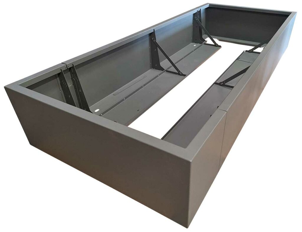 STEELAB SML muret en L tôlerie aluminium thermolaqué