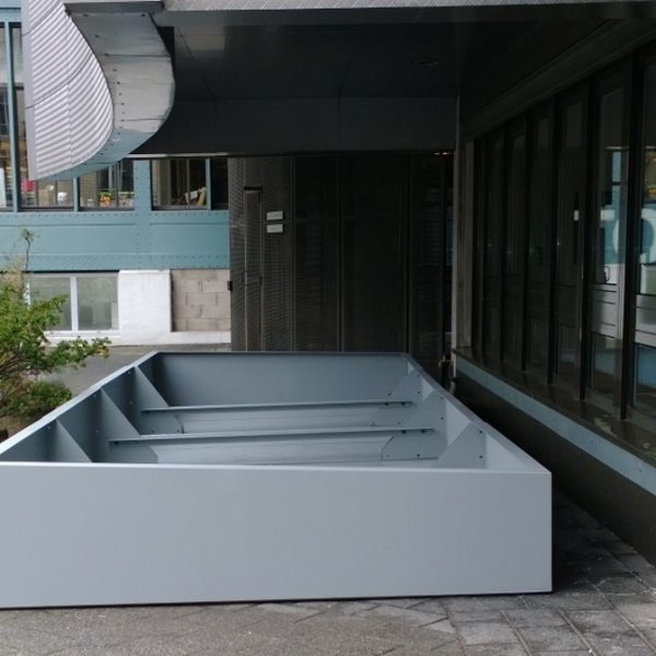 Bac Steelab Acier Zingué Ral 7042 micronisé