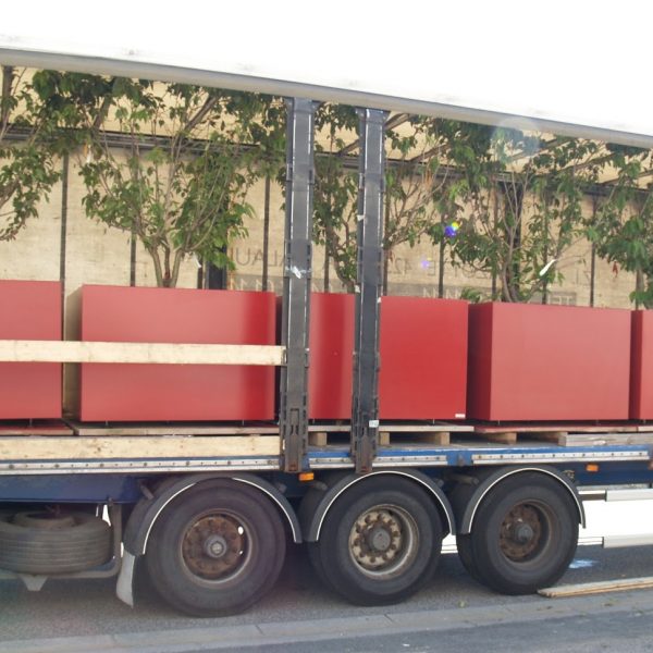 Chargement camion Bacs Aluminium Steelab