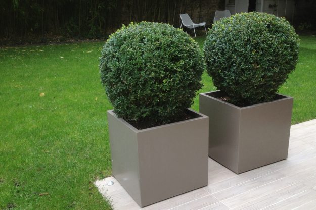 ICC Jardinières cubiques IMAGE'IN en fibre ciment sur mesure