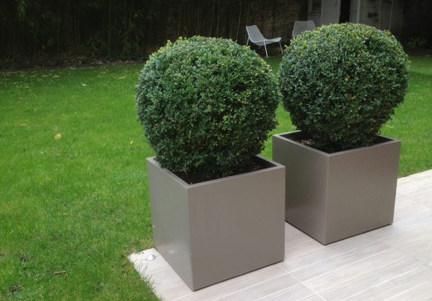 ICC Jardinières cubiques IMAGE'IN en fibre ciment sur mesure