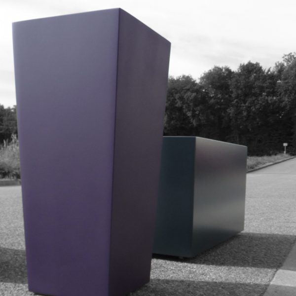 IPM IRM ROUL -3 Jardinière carrée évasée IMAGE'IN IPM