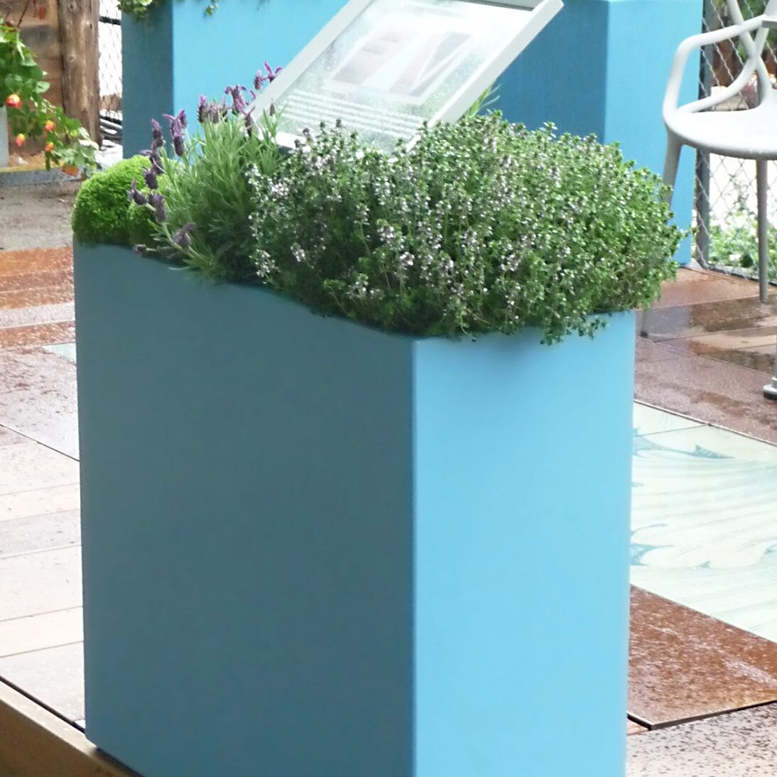 Jardinière fine IMAGE'IN IRF en fibre ciment sur mesure