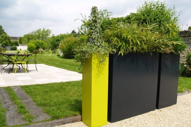 Jardinières fines IMAGE'IN IRF en fibre ciment sur mesure