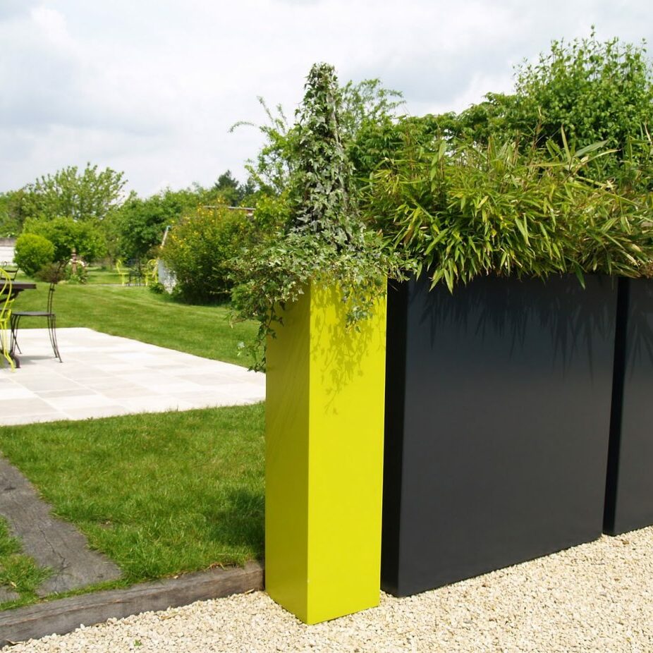 Jardinières fines IMAGE'IN IRF en fibre ciment sur mesure
