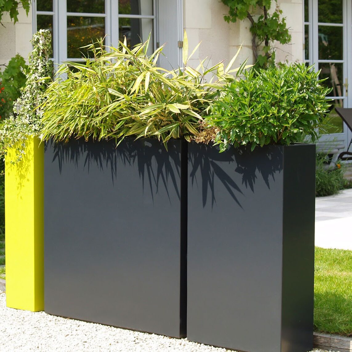 Jardinières fines IMAGE'IN IRF en fibre ciment sur mesure