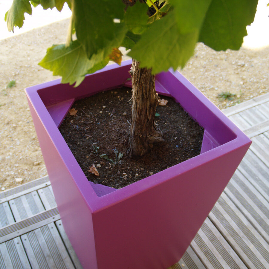 Pot évasé IMAGE'IN en fibrociment laqué sur mesure