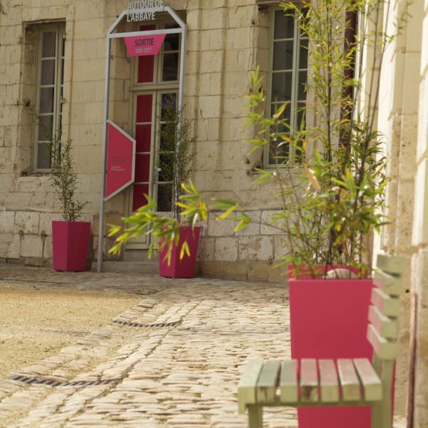 Jardinières avec base étroite IMAGE'IN en fibre ciment sur mesure