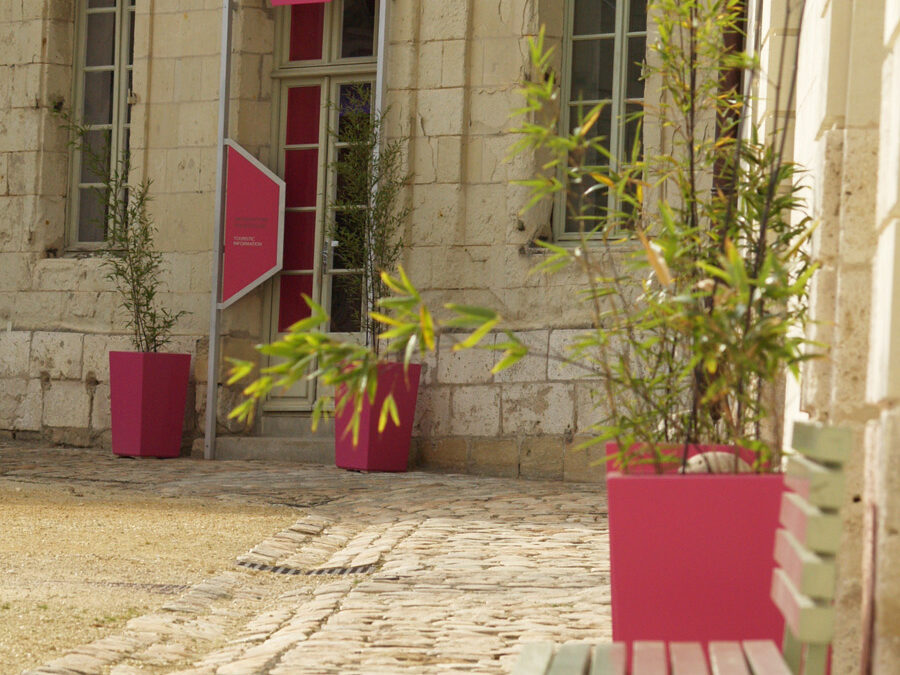 Jardinières avec base étroite IMAGE'IN en fibre ciment sur mesure