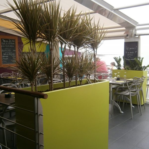 Jardinières fines IMAGE'IN IRF en fibre ciment sur mesure