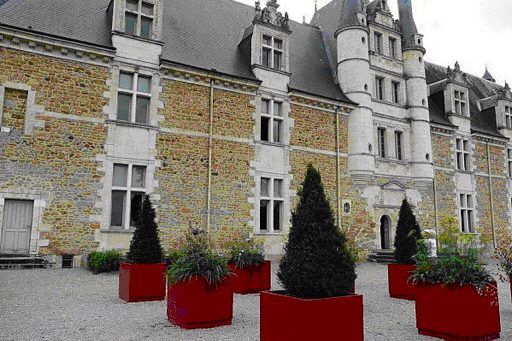 chateau ars 1 ICC Jardinières cubiques IMAGE'IN en fibre ciment sur mesure