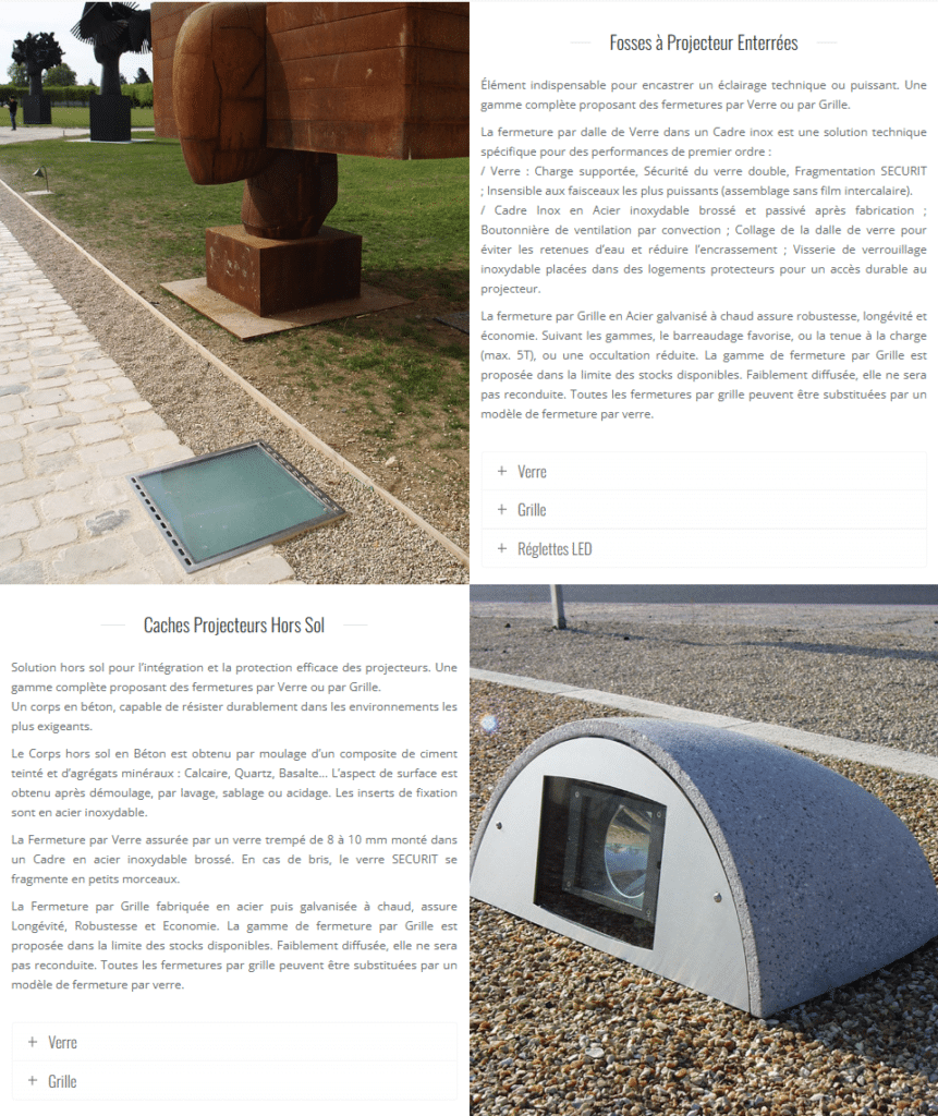 Fosses et caches projecteurs CJCJ