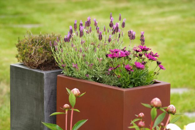 Jardinières fines IMAGE'IN IRF en fibre ciment sur mesure