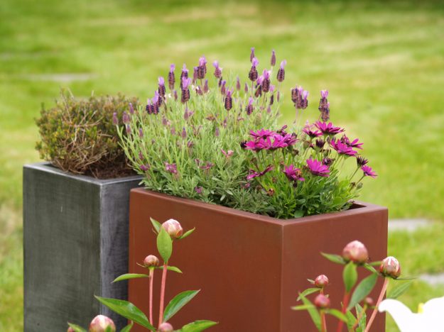 Jardinières fines IMAGE'IN IRF en fibre ciment sur mesure