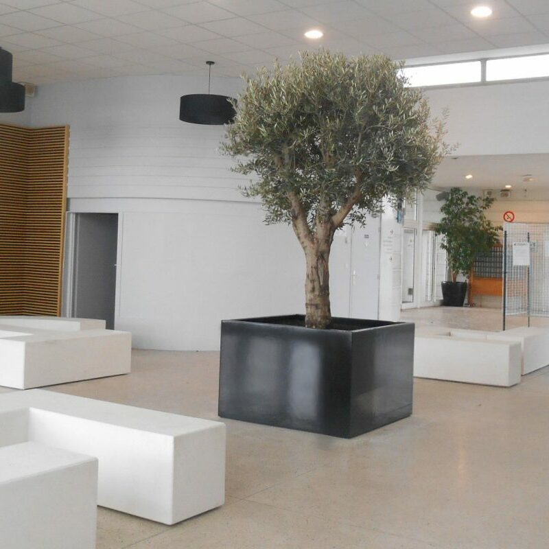 Jardinière carrée IMAGE'IN ICM en fibre ciment sur mesure - Made in France