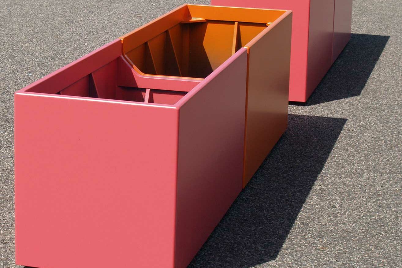 Image'In - Grande longueur jardinières filantes en linéaire