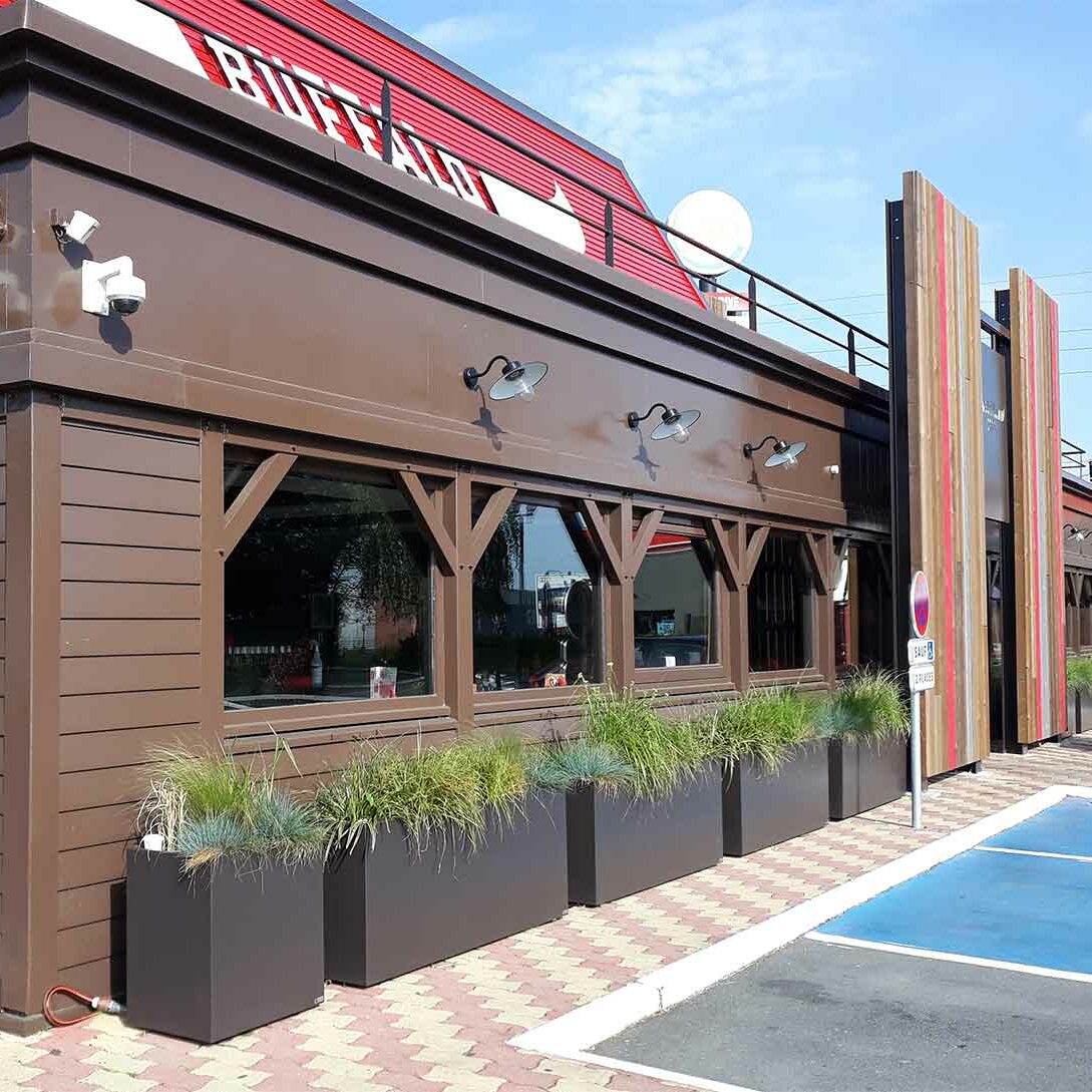 IMAGE'IN planters for restaurant
