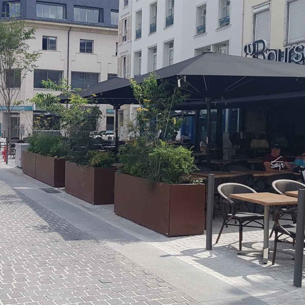 Jardinière sur mesure Bac STEELAB SPA d'ATELIER SO GREEN