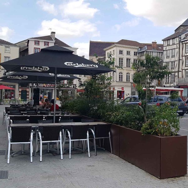 Jardinière sur mesure Bac STEELAB SPA d'ATELIER SO GREEN