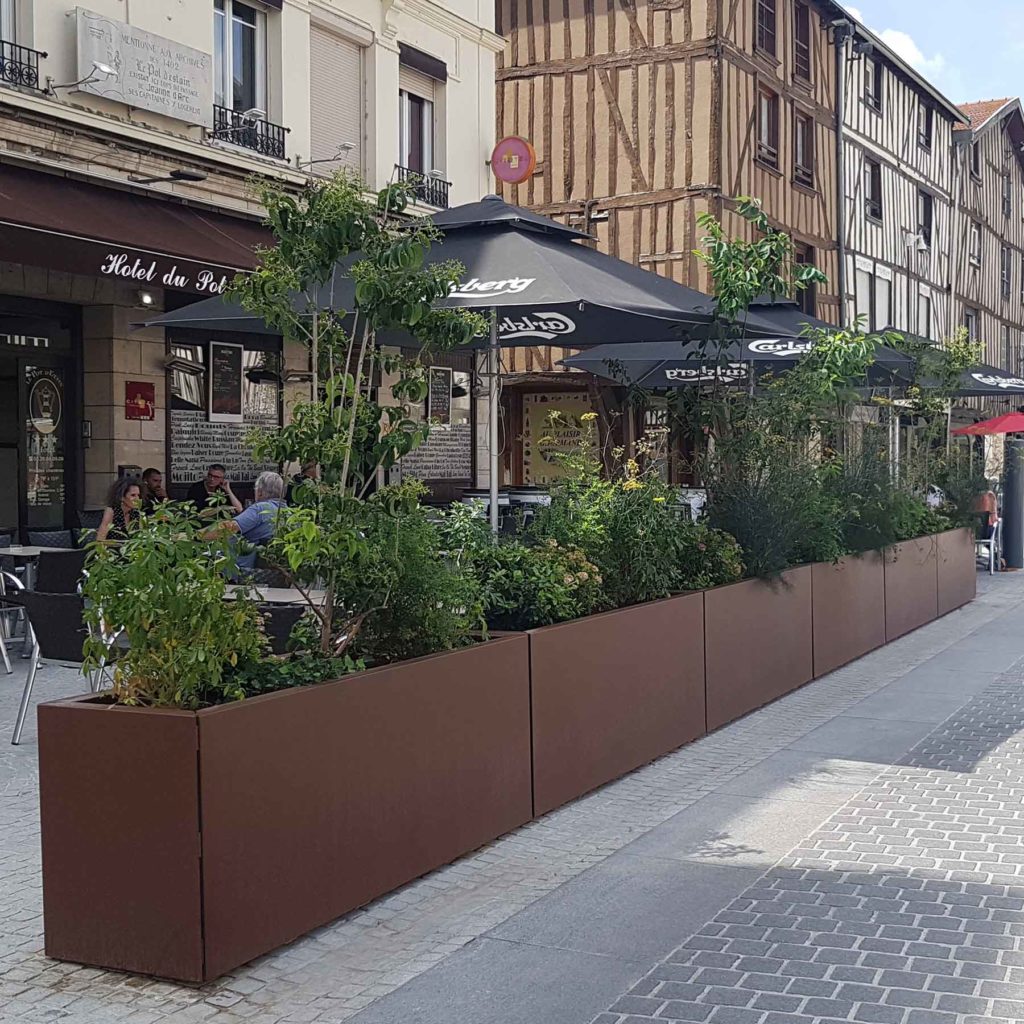 Jardinière sur mesure Bac STEELAB SPA d'ATELIER SO GREEN - Planter for public space