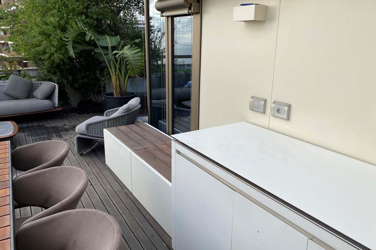 Coffre Banc de jardin IMAGE'IN Assise bois débouchante