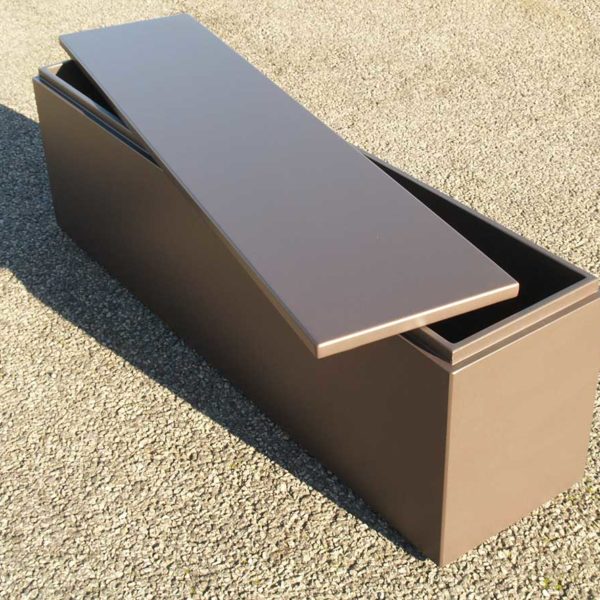 Garden chest – Waterproof aluminium metal sheet cover