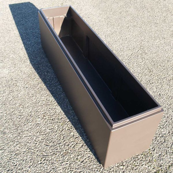 Garden chest – Waterproof aluminium metal sheet cover