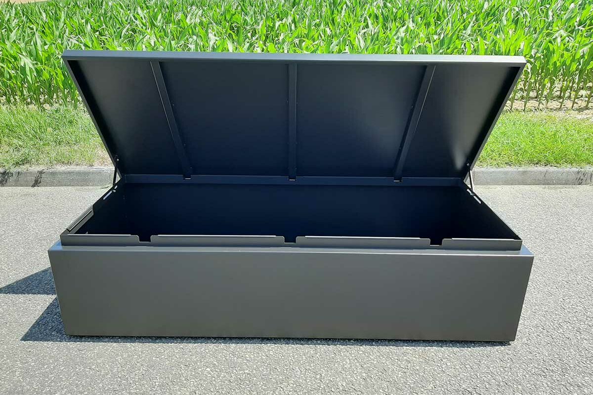 Large watertight garden storage chest STEELAB