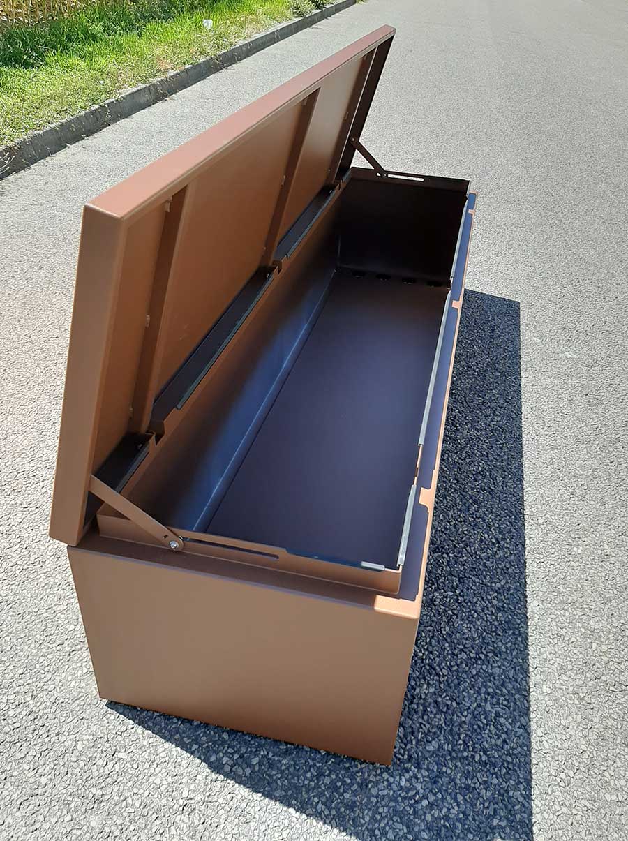 Large watertight garden storage chest STEELAB