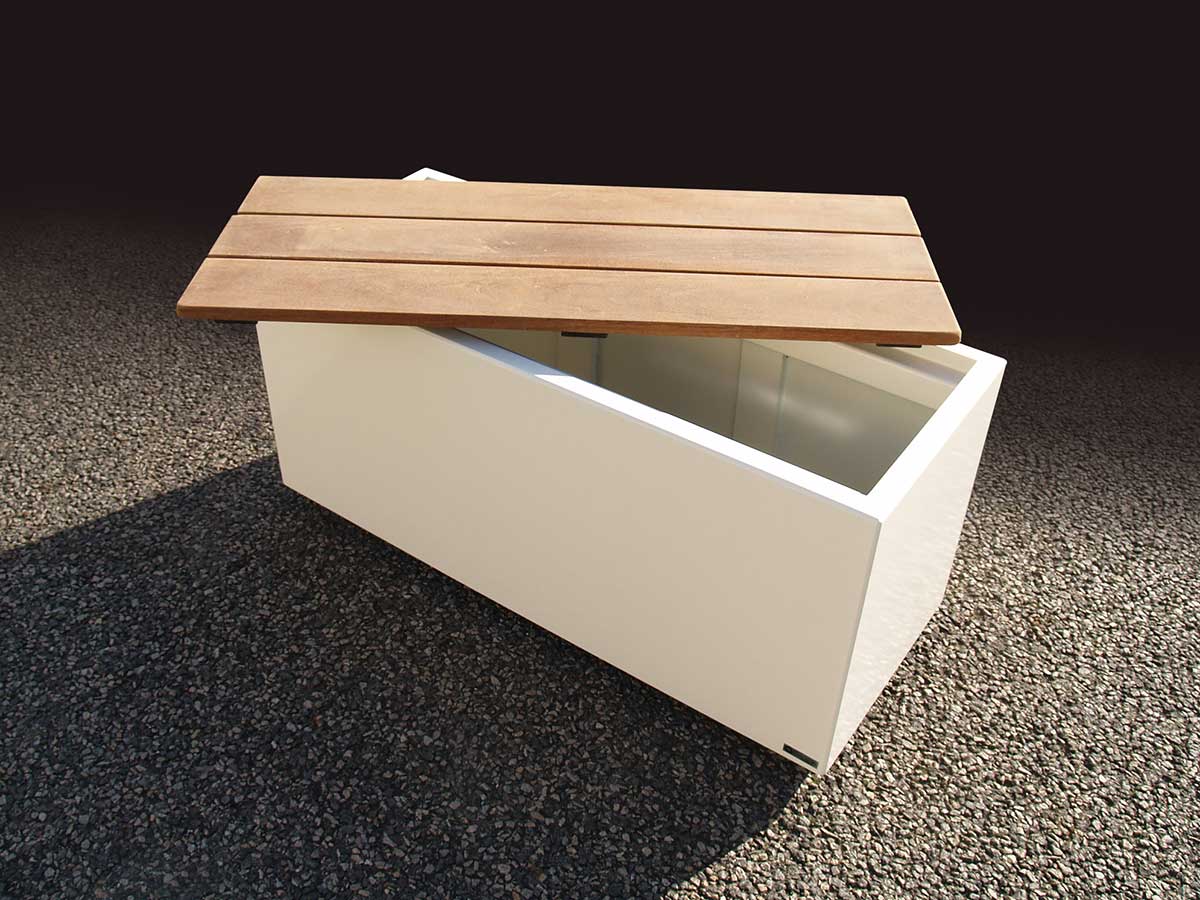 IMAGE'IN Made to measure outdoor storage chest and bench