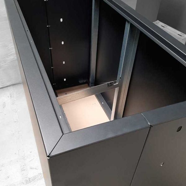 STEELAB SBA metal planters with removable growing tray STEELAB SBA metal planters with removable growing tray