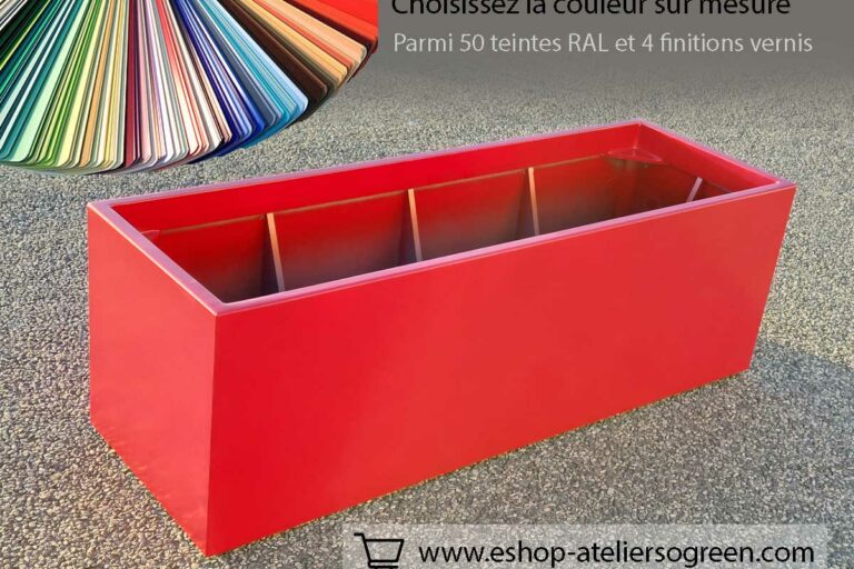 Offre de déstockage grandes jardinières rectangulaires