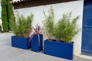 jardinières sur mesure en fibre ciment laqué IMAGE'N