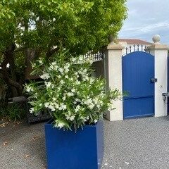 jardinière cubique sur mesure en fibre ciment laqué IMAGE'N