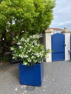 jardinière cubique sur mesure en fibre ciment laqué IMAGE'N