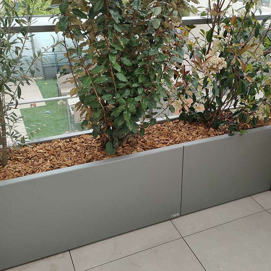 Grande longueur de jardinières en aluminium assemblé sans soudure STEELAB SAA-L