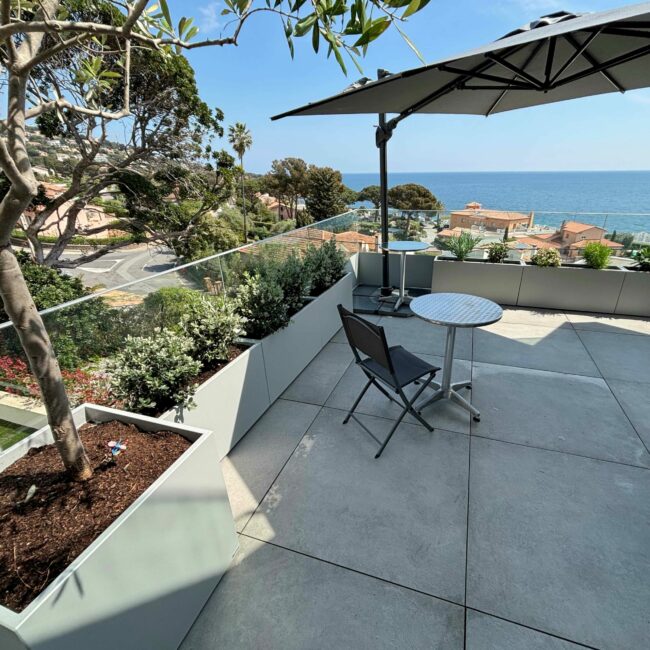 IMAGE'IN Jardinière pour bord de mer en fibre-ciment