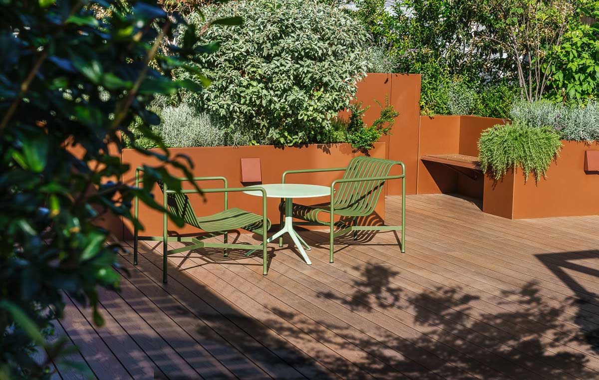 Jardinières sur mesure en aluminium de la marque STEELAB de chez ATELIER SO GREEN