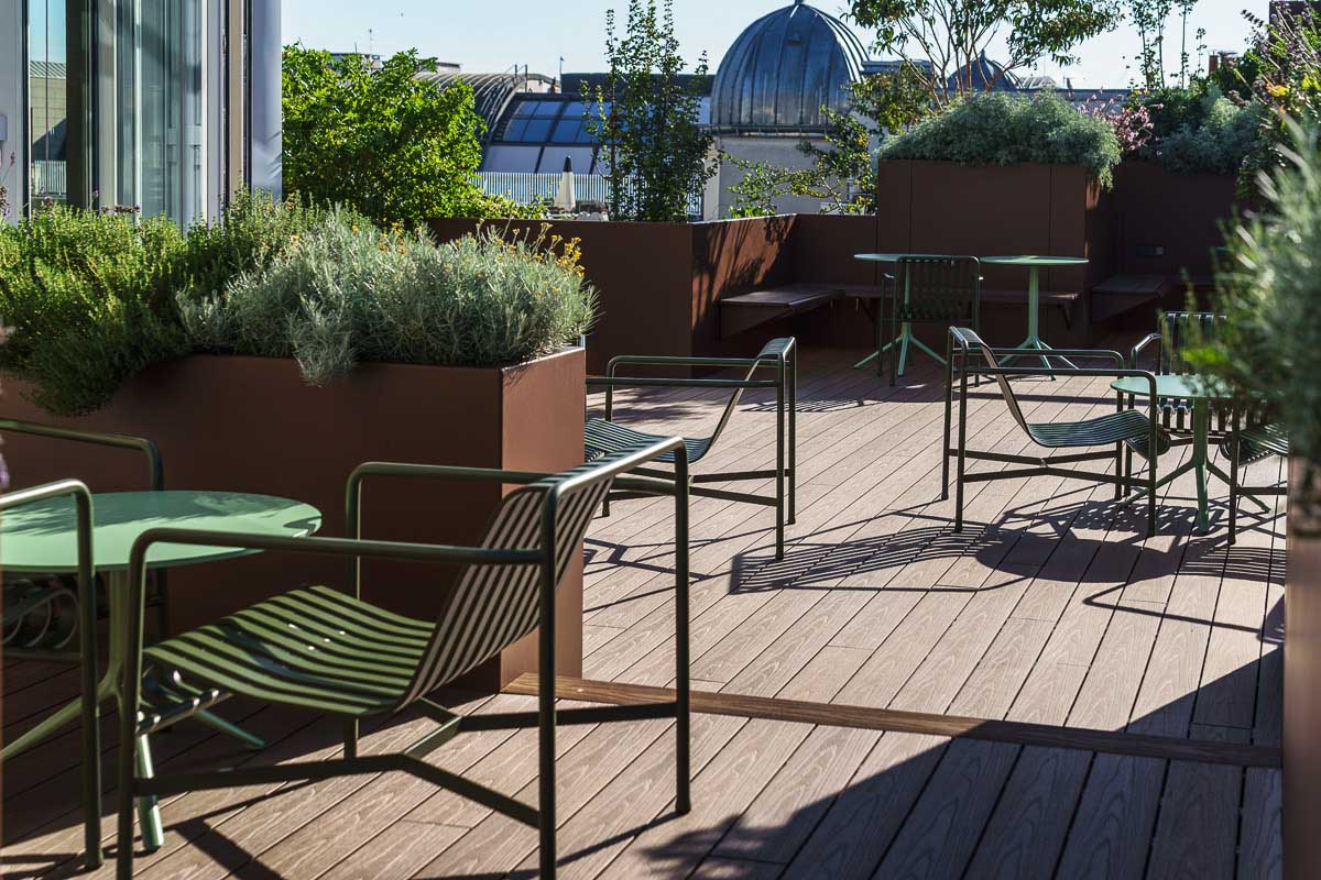 Jardinières sur mesure en aluminium de la marque STEELAB de chez ATELIER SO GREEN