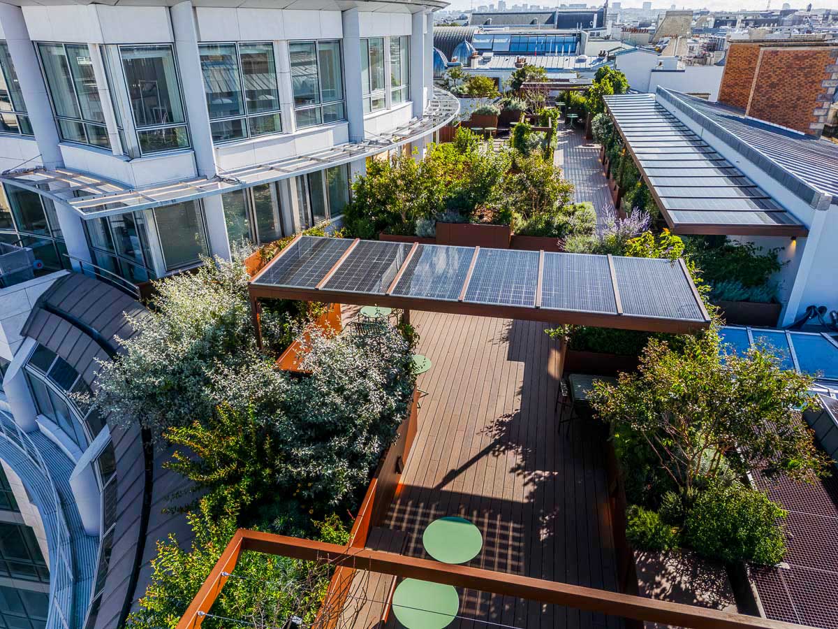 Jardinières et murets en L sur mesure en aluminium de la marque STEELAB de chez ATELIER SO GREEN