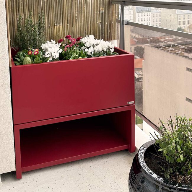 Jardiniere et rangement extérieur design associés